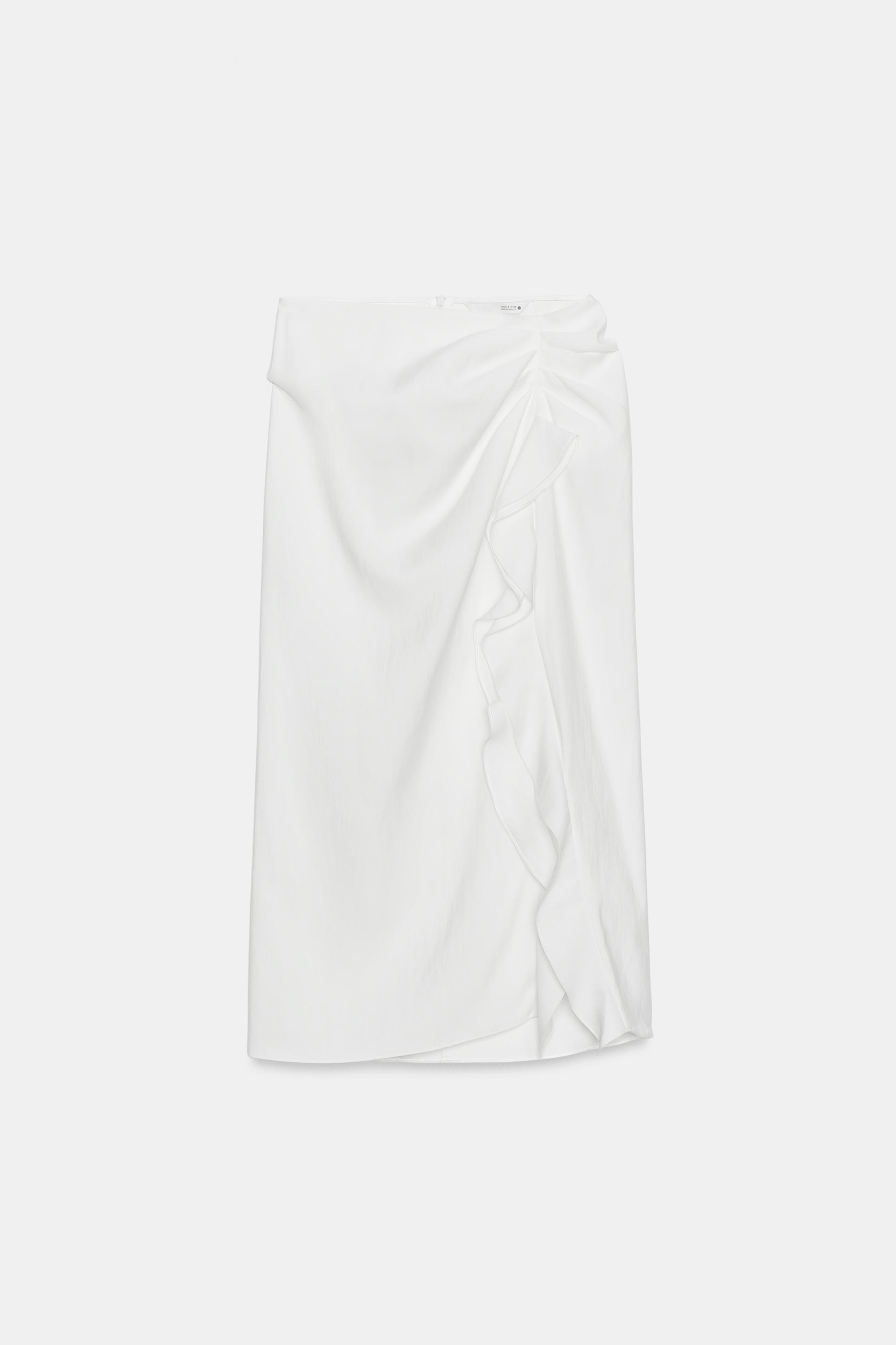 ZW COLLECTION RUFFLED MIDI SKIRT